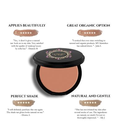 Luxury By Sofia Premium Pressed Bronzer - 6 Shades | Natural & Organic Ingredients | Hypoallergenic & Highly Pigmented for Youthful, Sun-Kissed Look - Buy Online on GoSupps.com