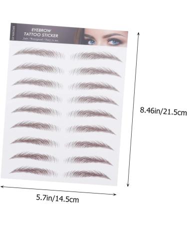 Ipetboom 27 Sheets Imitation Eco Eyebrow Sticker Stickers Artificial Eyebrow Makeup Brow Sticker 6d 21.5X14.5cmx3pcs Brownx3pcs - Buy Online on GoSupps.com
