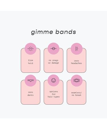 Gimme Beauty Satin-Soft Hair Scrunchies for Sleep - Black (3 Pack) - Buy Online on GoSupps.com