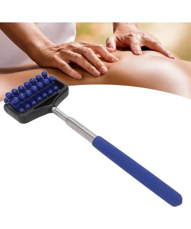 Verdant Touch Adjustable Massage Back Roll - Telescopic Muscle Roller for Relaxation | Dark Blue - Buy Online on GoSupps.com