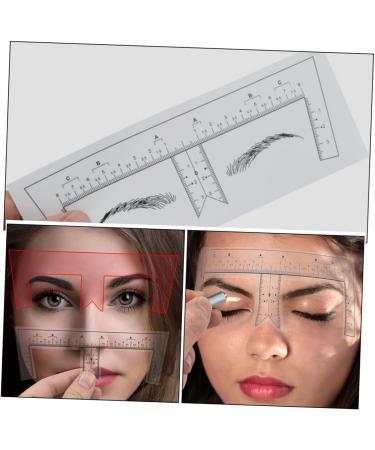 Beatifufu 100pcs Eyebrow Design Ruler Brow Shaping Stencil Eyebrow Measuring Tool Supplies Eyebrow Trimming - Buy Online on GoSupps.com