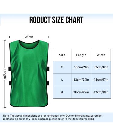 TOWOLF 6PCS Green Scrimmage Vests - X-Large Soccer Training Pinnies for Team Practice - Buy Online on GoSupps.com