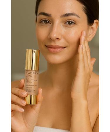 Carelika Amber 15-in-1 Brightening Serum Anti-Aging Face Serum with Hyaluronic Acid & Glycerin Hydrating & Firming Skincare for Radiant Youthful Skin 30ml - Buy Online on GoSupps.com