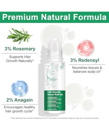  Generisch Hair Growth Serum 2 Pack - 3% Rosemary & 3% edensyl & 2% NaGain Hair Growth Serum with Rosemary Aloe Vera Coconut Oil & Shea Butter Serum - Buy Online on GoSupps.com
