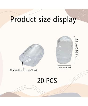 20 Pcs Gel Toe Caps - Silicone Toe Protection for Men & Women | Breathable Small Toe Cushions for Comfort - Buy Online on GoSupps.com