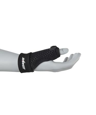 Zamst Thumb Guard - Lightweight Sports Thumb Brace for Sprains | Ideal for Baseball Soccer Basketball Football - Black Small - Buy Online on GoSupps.com