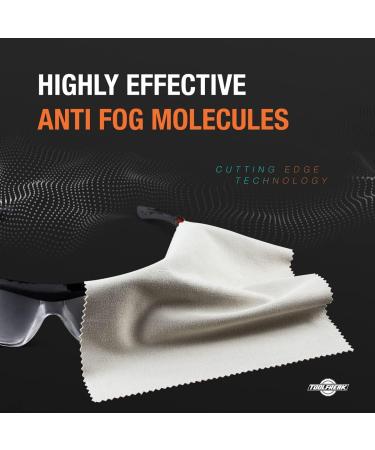 ToolFreak Anti Fog Lens Cloth 2 Pack - Prevents Fogging on Glasses Cameras & Mirrors for 74 Hours - Reusable Safe Odourless Includes Drawstring Bag - Buy Online on GoSupps.com