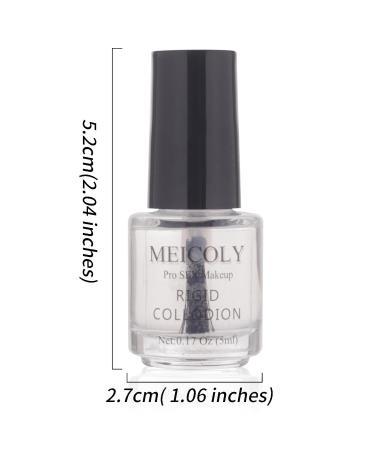 MEICOLY Rigid Collodion - Professional Scar Makeup for Halloween SFX Cosplay & Theater | Liquid Scarring Solution with Brush - Buy Online on GoSupps.com