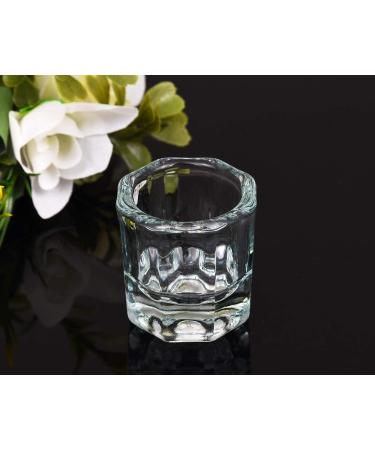 SCSpecial Dappen Dish 2 Pieces Acrylic Liquid Powder Crystal Glass Cups for Nail Art Multipurpose Glassware for Nail Art Salon Acrylic Nail Tools - Buy Online on GoSupps.com