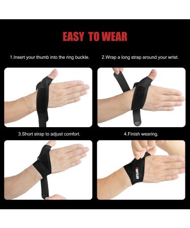 YUNYILAN Ultra Thin Wrist Brace & Thumb Arthritis Compression Strap | Adjustable Carpal Tunnel Support for Men & Women Relieve Pain & Discomfort in Left Hand - Buy Online on GoSupps.com