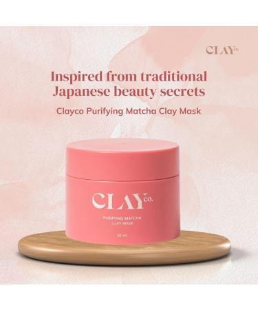 Buy BAPOLE CLAYCO Purifying Matcha Clay Face Mask 50ml | Vegan Green Tea Mask for Glowing Skin | Ideal for Japanese Skincare Routine - Buy Online on GoSupps.com