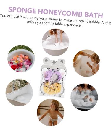 FRCOLOR 6 Pcs Bath Ball Body Powder Puff Scrubber Set - Spa Scrub Brush, Loofahs, Sponges for Bathing - Greek Sponges - 21.1x14cm - Buy Online on GoSupps.com