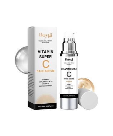 Super Vitamin C Face Serum Moisturising & Brightening Vitamin C Serum Dark Spot Corrector Anti Aging Wrinkles and Smoothes Skin Texture Facial Serum