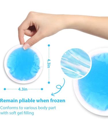NEWGO Small Ice Packs 6 Pack - Reusable Gel Cold Packs for Pain Relief - Ideal for Wisdom Teeth, Breastfeeding, Tired Eyes, Headaches - Buy Online on GoSupps.com