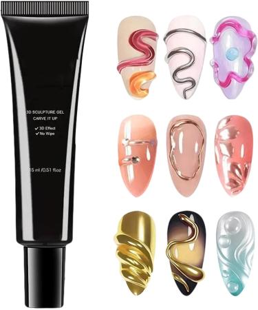 3D Sculpting Nail Gel - Nail Design Sculpting Gel - Long-Lasting 4-in-1 Manicure Decoration for Daily Use Travel Home Salon and Holidays like Christmas and Birthdays - Buy Online on GoSupps.com