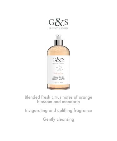 Gilchrist & Soames Fresh Citrus Hand Wash 15.5oz - Luxury Hand Soap for International Shipping - Buy Online on GoSupps.com