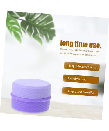 FOMIYES 2 Sets Cream Box Makeup Sample Vial Silicone Cosmetic Container Travel Container for Cream Empty Container Lotion Cream Jar Salve Jar Purple Body Vacation Storage Box Silica Gel - Buy Online on GoSupps.com