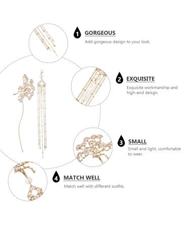 Frcolor Vintage Chinese Hair Sticks Elegant Floral Chignon Pins & Traditional Bridal Accessories - Buy Online on GoSupps.com