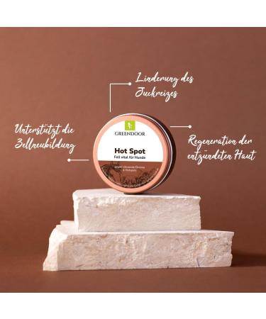 GREENDOOR Hot Spot Balm 50ml - Natural Relief for Dog Skin Inflammations & Itching | Regenerate & Soothe Your Pet's Coat - Buy Online on GoSupps.com