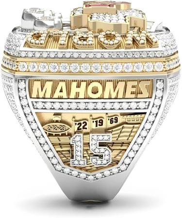 2022-2023 NFL Championship Ring Replica - Chiefs Souvenir Gift for Men & Alumni | Rugby Collectibles - Buy Online on GoSupps.com