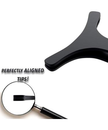 Black Stainless Steel Eyelash Curler & Extension Applicator Set - Beauty Tool for Perfect Eyelashes - Buy Online on GoSupps.com