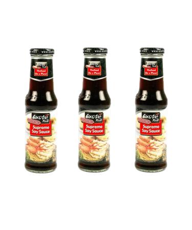 Exotic Food Pack of 3 Supreme Soy Sauce - 250ml Bottle