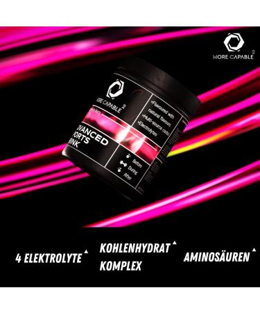 More Capable Advanced Sports Drink | Electrolyte Powder with Carbohydrate Complex 4 Electrolytes & Amino Acids - Pomegranate Berry Flavor for Enhanced Hydration - Buy Online on GoSupps.com
