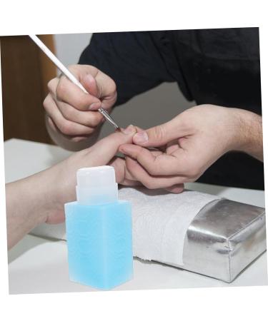 Beaupretty Alcohol Nail Polish Nail Oil Pump Dispenser Bottle Push down Push down Pump Dispenser Pump Bottle Dispenser Liquid Pump Dispenser Plastic Travel Water Dispenser Makeup Remover 6x5x13cm Blue - Buy Online on GoSupps.com