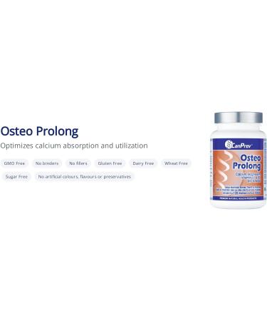 CanPrev Osteo Prolong | 120 v-caps | with Calcium Magnesium Zinc Citrate and D3 - Buy Online on GoSupps.com