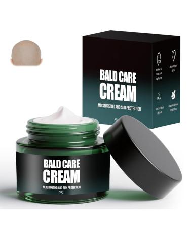 Uzionie Natural bald cream for men head lotion for bald skin skin care scalp cream postshave moisturizing scalp care natural antishine effect