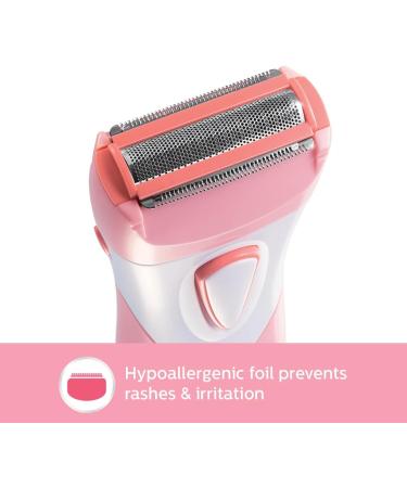 Philips SatinShave Women's Electric Razor - Wet & Dry Cordless Shaver for Legs & Hair Trimming, Pink HP6306 - Buy Online on GoSupps.com