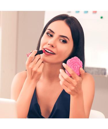 Yulejo 20 Pack Pink Rose Compact Mirrors - Portable Mini Travel Makeup Mirror for Bridesmaids, Women, Girls - Handheld Wedding Party Gift - Buy Online on GoSupps.com