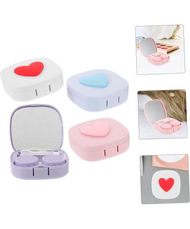 Solustre 4-Sentence Contact Lens Container Stylish Organizer Case for Glasses and Colored Lenses Perfect for Travel & Bags - Buy Online on GoSupps.com