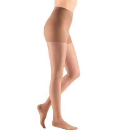 mediven sheer & soft for Women 20-30 mmHg Maternity Panty Closed Toe Compression Stockings Natural III-Petite