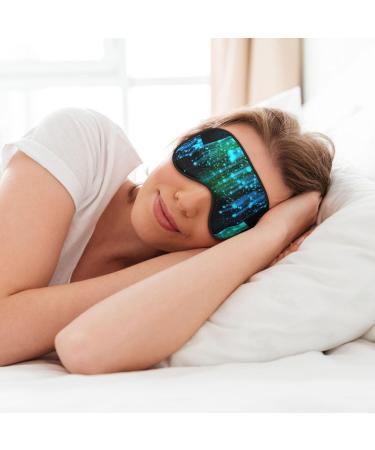 Stars Eye Mask | Unisex Blackout Sleep Mask with Adjustable Straps | Travel Eye Covers (1 Count - Buy Online on GoSupps.com