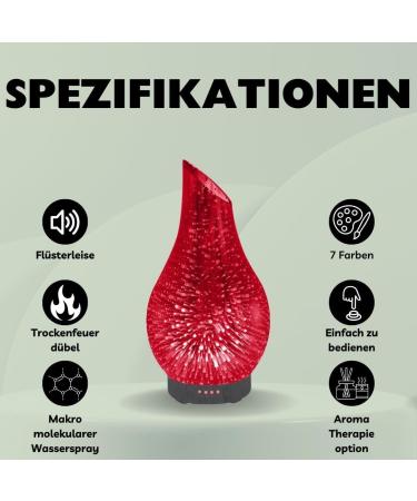 RECALMA 3D Aroma Diffuser - Color-Changing LED BPA-Free Humidifier for Home Office Spa & Yoga - Buy Online on GoSupps.com