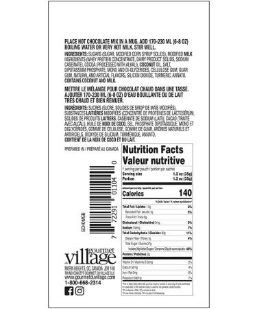 Gourmet du Village Hot Chocolate Gingerbread - Buy Online on GoSupps.com