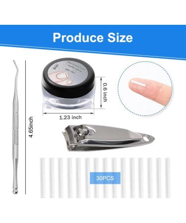 Toe Nail Correction Tools Set | Ingrown Toenail Fix Pedicure Patch & Paronychia Corrector - Buy Online on GoSupps.com