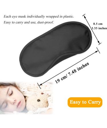 12 Pack Blindfold Eye Mask with Nose Pad for Party Games & Travel - Adjustable Strap for Men, Women, Kids - Black Sleep Mask Set - Buy Online on GoSupps.com