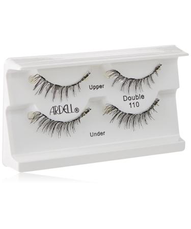 Ardell Magnetic Lashes Double 110 - Magnetic eyelashes made of real hair with magnetic eyelash pliers (applicator) fake lash without glue vegan flexible and reusable