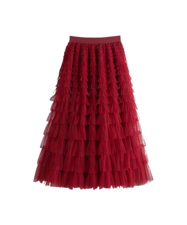 Hehiy Tutu Women Rock Tulle Rock short ballet 3 layers petticocoat costume for women girls for women carnival costume tulle rock white tutu tulle rock long black women elegant tulle rock women pink knee length red s