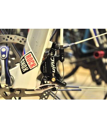 Juin Tech M1 Cable Actuated Hydraulic Bike Disc Brake Set - Powerful Hybrid Brake for Road/Mountain/Cyclocross/Gravel/E-Bike - Black - Buy Online on GoSupps.com
