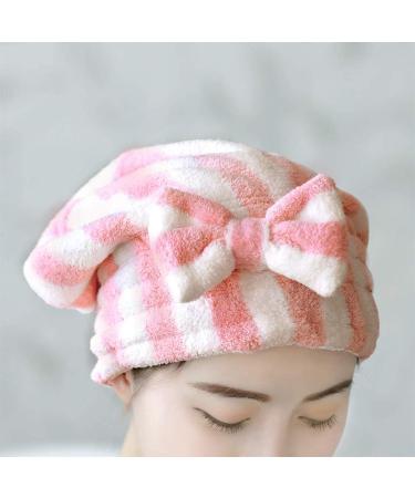 Minkissy Elastic Shower Hair Drying Caps Bathroom Supplies Hair Drying Turban Towel Hair Bonnet Head Band Hair Scarf Hair Cap Headband Water Absorption Hat Soft Pink Wiping Headscarf - Buy Online on GoSupps.com