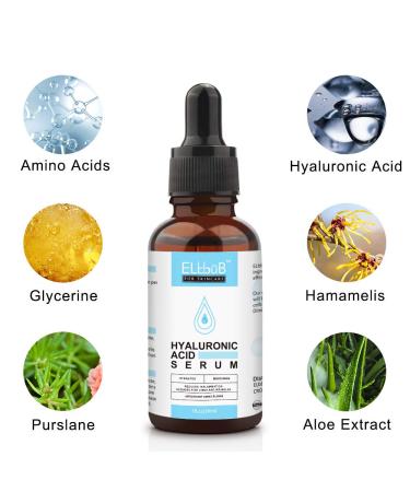 ELBBUB Anti Aging Vitamin C Serum and Hyaluronic Acid Set - Boost Collagen, Hydrate, and Plump Skin - Wrinkle-Fighting Facial Serum - Buy Online on GoSupps.com
