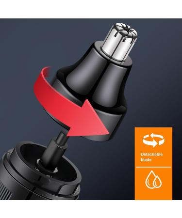Nose Hair Trimmer for Men & Women - Rechargeable Portable Facial Hair Clipper for Home & Travel - Professional Quality Sleek Black Design - Buy Online on GoSupps.com