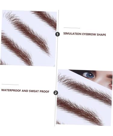 Beavorty 12 Pcs Eyebrow Stickers Waterproof Makeup Hair-like Eyebrows Eyebrow Transfer Stickers Earth Tones - Buy Online on GoSupps.com
