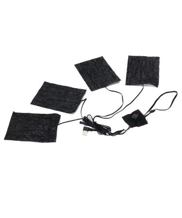 Electric Heating Pad for Clothes Winter Camping Adjustable 3 Levels Carbon Fiber Washable USB 5V