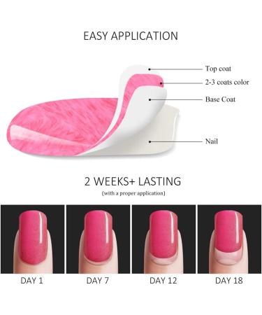 Vishine UV Nail Polish Gel Pink Colours Set 12 Colours Nail Polish Pink Fuchsia Purple UV LED Gel Series Soak Off Base Top Coats Matte Top Coat Set 8 ml - Buy Online on GoSupps.com