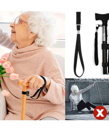 CHUNZHILAI 5pcs Black Wrist Straps for Walking Stick Crutch - Hand Wristband for Hiking & Walking - Buy Online on GoSupps.com