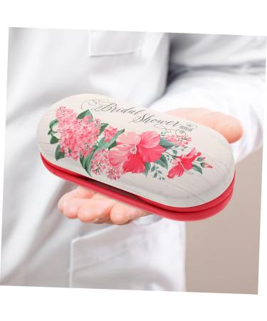 Buy BUIFULSIC Double-Latin Contact Lens Case & Solution - Hard Shell Travel Accessory | Red 16.5x7x5.5cm - Sensitive Contact Holder - Buy Online on GoSupps.com